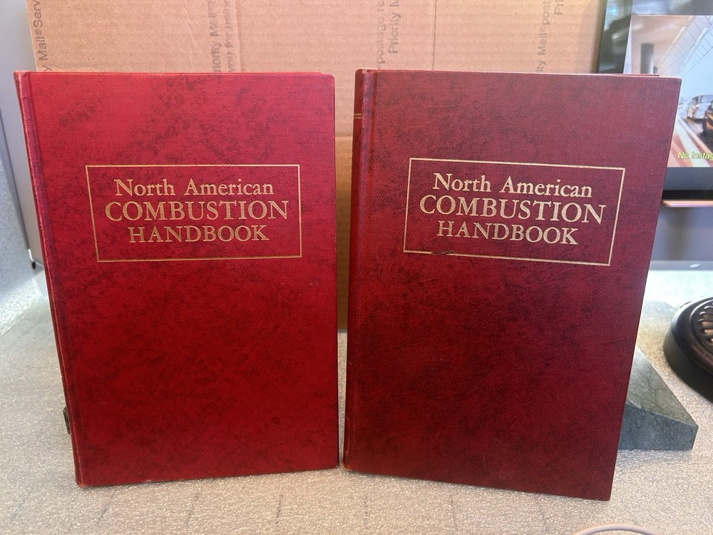 Lot of 2 North American Combustion Handbook 1952 1957 Industrial HC