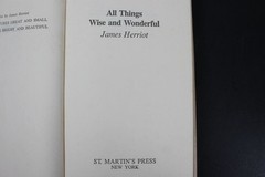 All Things Wise and Wonderful James Herriot 1977 Book Club Edition St. Martin’s