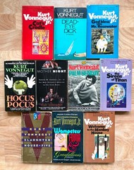Kurt Vonnegut Lot of 10 Books Novels Stories Mother Night Sirens Titan CatsCradl