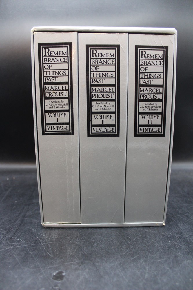 Marcel Proust Remembrance of Things Past 3 Volume Set Paperback Slipcase 1982