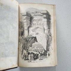 1868 Illustrated History of the Holy Bible by John Kitto HC Henry Bill