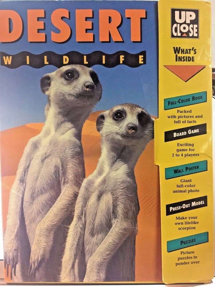 Desert Wildlife Up Close:Book, Board Game, Poster, Press-Out Model Puzzle