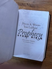 PROPHECY STUDY BIBLE Burgundy Leather KJV Red Letter TIM LAHAYE/DAVID WOOD 2000