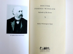 Doctor Forbes Winslow: Defender of the Insane Hardcover Book 280 pages Cappella