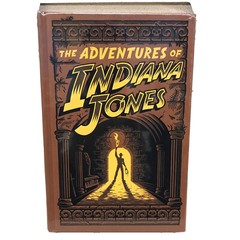 ❤️THE ADVENTURES of INDIANA JONES 3 Novels Hardcover Bonded Leather BRAND NEW
