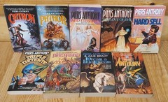 HUGE LOT OF 80+ PIERS ANTHONY BOOKS VINTAGE SCIENCE FICTION FANTASY NOVELS