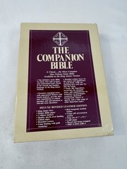 Companion Bible: King James Version, Burgundy, Bonded Leather FAST SHIP!!!