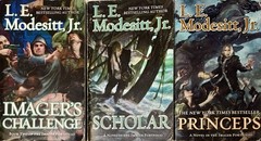 (7 bks-3 pb/4 hc/dj) IMAGER PORTFOLIO series L.E.Modesitt Jr. Vol 2-7, 9