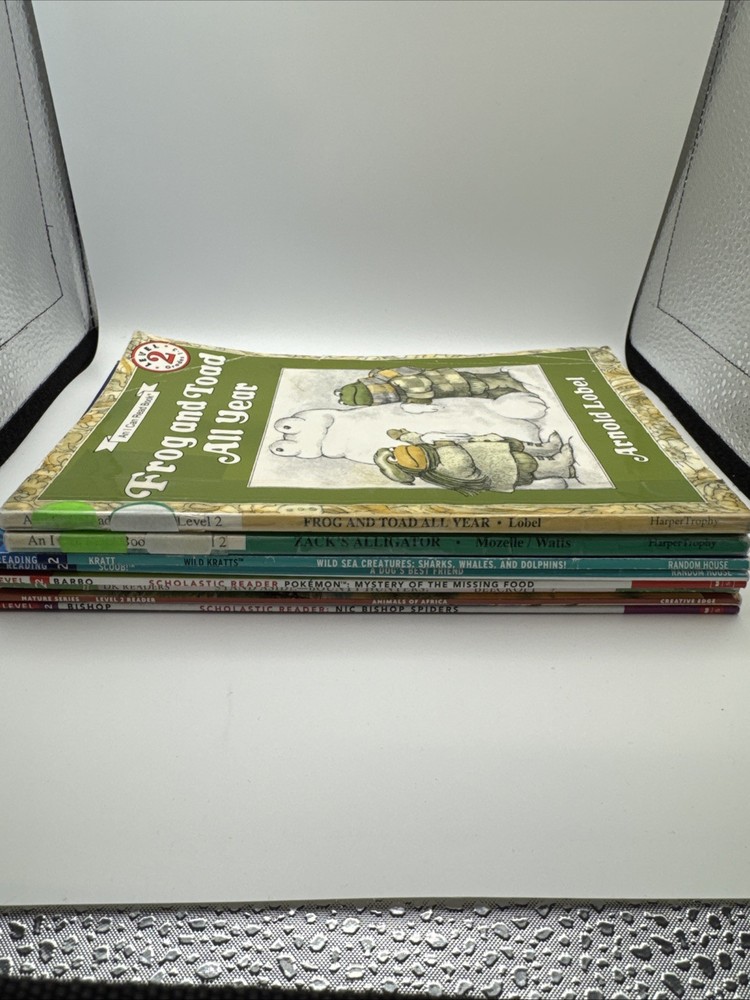 Lot Of 8 I Can Read Level 2 Books Animals, Scooby Doo, Star Wars, Pokeman