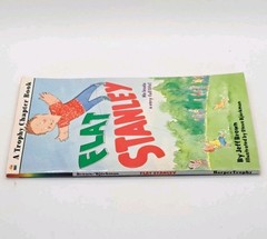 Flat Stanley SIGNED ILLUSTRATION Steve Bjorkman Trophy Chapter Book Jeff Brown