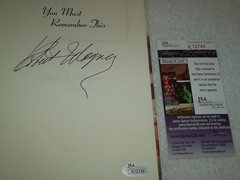 Robert Wagner Hand Signed You Must Remember This Book JSA #K12749 1st Edition HB