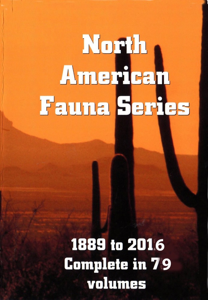 North American Fauna series complete run 1889 to 2016 79 books on DVD o