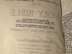 THE HOLY BIBLE RSV 1971 vintage Collins World Red Letter Edition with helps