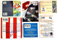 6 Small Patriotic Books About Patriotism Salutes to America Flags Pledge etc