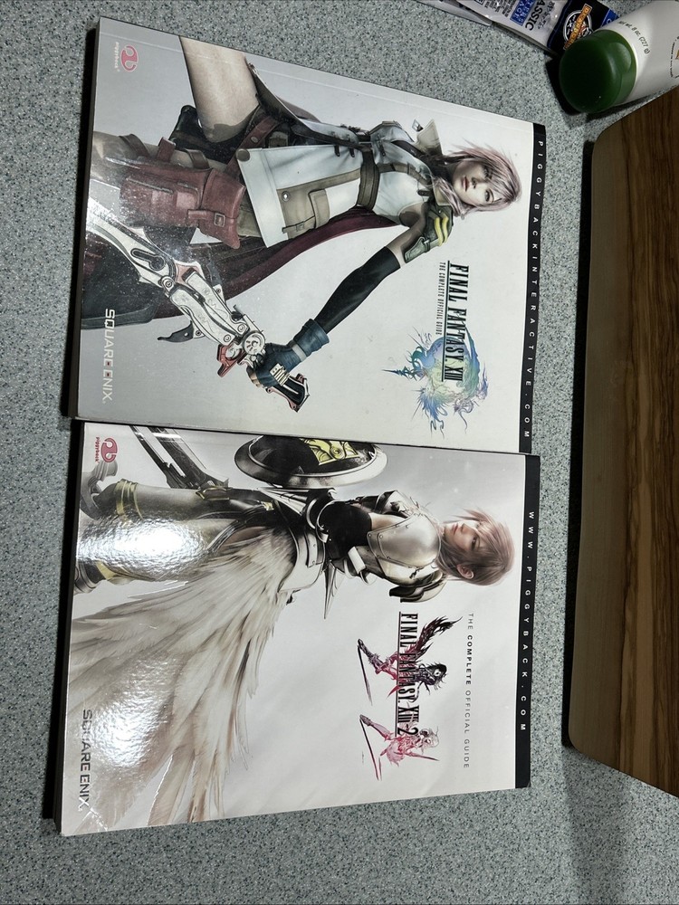 Final Fantasy X-III & XIII-2 Piggyback Official Strategy Game Guide Lot