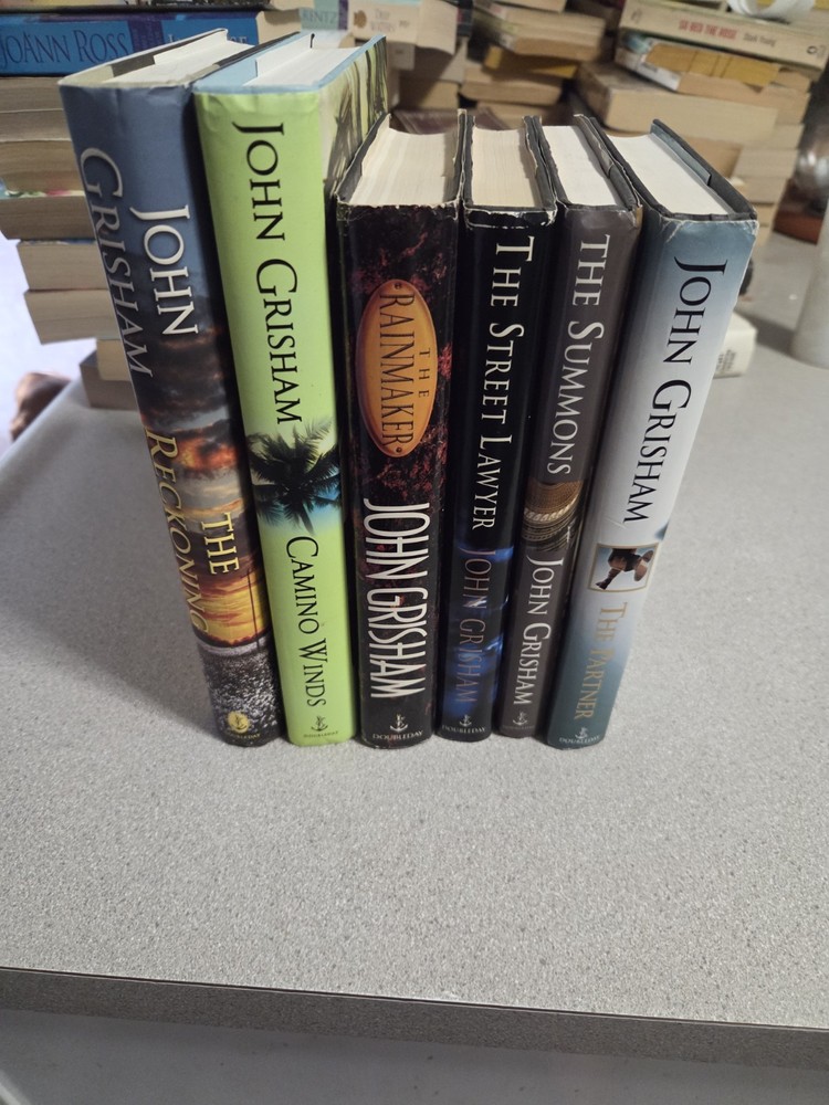 John Grisham. Lot Of 6 Hardcover Legal Crime Thriller