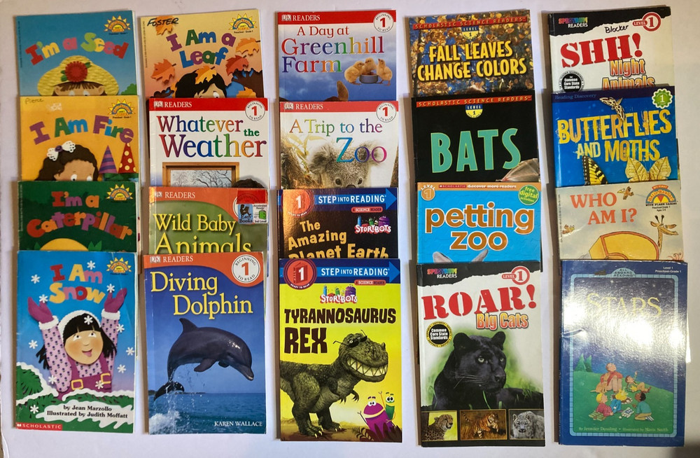 Lot HELLO READER Level 1 STEP INTO READING Science ANIMALS Scholastic Lot of 20