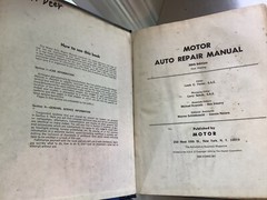 VINTAGE MOTOR AUTO REPAIR MANUAL 1975 Hardcover 608 Pages