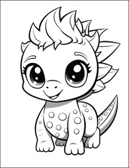 NEw Baby Dinosaur Coloring Book – Fun & 5. Spiral Bound Coloring Book