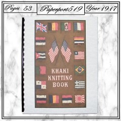 1917Khaki Knitting Book 53 Pages