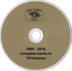 North American Fauna series complete run 1889 to 2016 79 books on DVD o