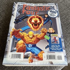 Jumbo Coloring Book Marvel Fantastic Four 2005 400 Pages Activity VTG