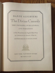 The Divine Comedy by Dante Gustave Dore Illustrations – 1948 Pantheon Hardcover