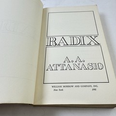 AA ATTANASIO 1st Ed Book Lot BEASTMARKS In Other Worlds RADIX William Morrow