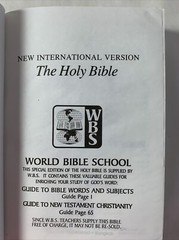 World Bible Society~ New International Version ~Holy Bible