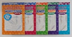 5 New Large Print Word-Finds Puzzle Books Kappa Games Vol# 454-498 ~ Search,Hunt