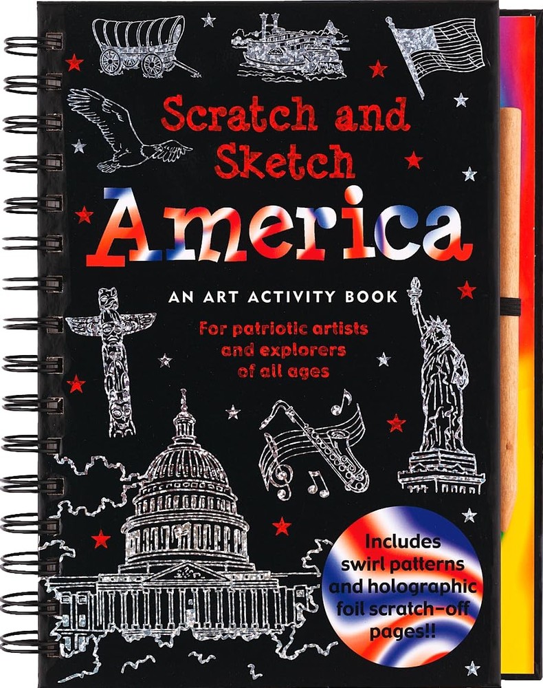 America Scratch and Sketch: An Art Activity Book for Adventurous Artists and…