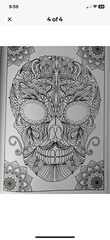 DAY OF THE DEAD Advanced COLORING BOOK – SUGAR SKULLS. 14 Pages New