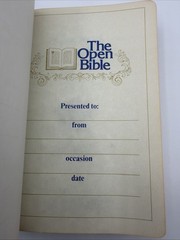 Holy Bible The Open Bible Edition Nelson 658BR Brown Leather 1975 Red Letter