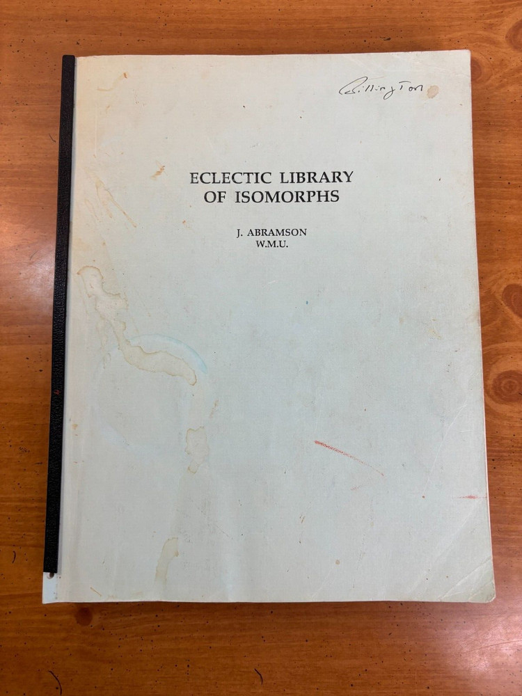 1988 Eclectic Library of Isomorphs – Isomorphic Art Images by Abramson Paperback