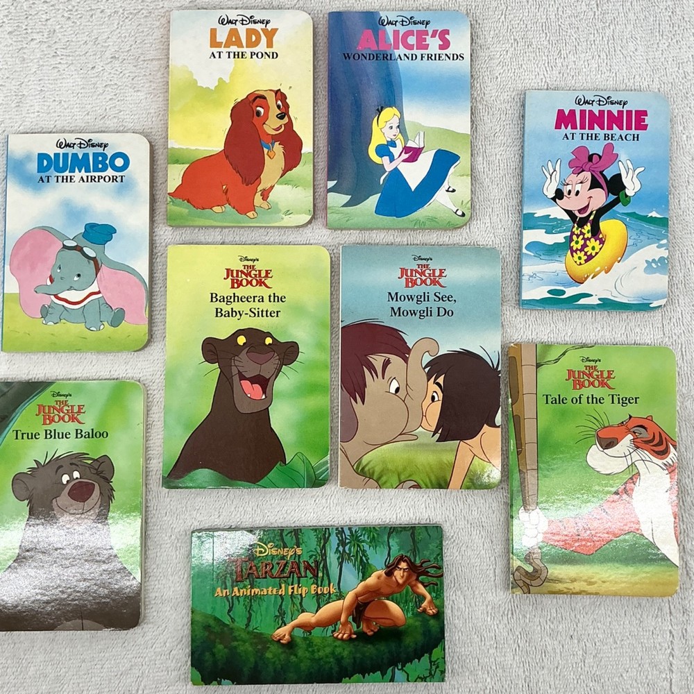 Disney Books – Assorted List of Titles – Lot of 9 Mini Hardcover Books #0071