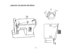 THOMPSON PW-301 Walking Foot Sewing Machine User Manual SPIRAL FIXED, FRONT & BA