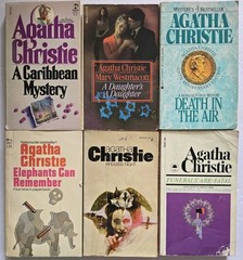 LOT 48 Agatha Christie Paperback Books Hercule Poirot Mystery PB VINTAGE