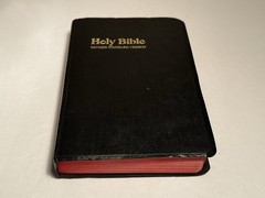 THE HOLY BIBLE RSV 1971 vintage Collins World Red Letter Edition with helps