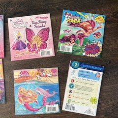 Barbie Book Lot of 9 Fairy Princess Mermaid + Sticker Activity Books