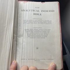 Holy Bible New Analytical Indexed Edition Dickson 1931 King James Vtg Leather