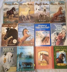 Lot 60+ Vintage to Now Children’s Chapter Books On Horses Saddle Club More Read