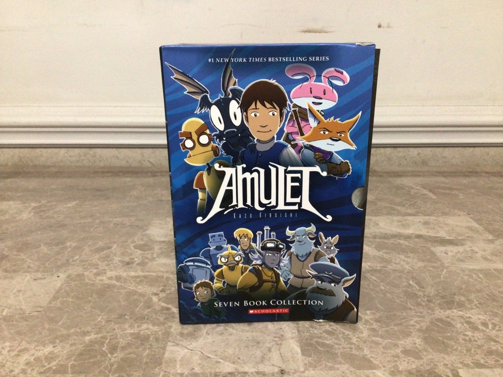Amulet Box Set Books 1-7 Kazu Kibuishi Collection Graphix Scholastic