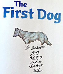 The First Dog SIGNED by Jan Brett 1st Edition Large Hardcover Book Dust Jacket
