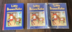 Little Brown Koko 1940 Dorothy Wagstaff HC w Dust Jacket Rare Vintage Children’s