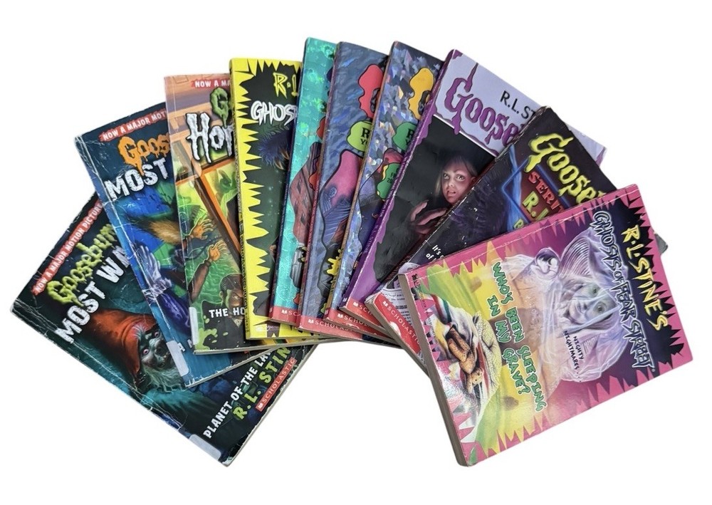 Lot Of 10 R.L. Stein Goosebumps Paperback Books Titles As Shown