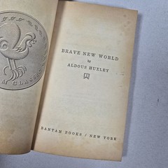 5 Vtg Bantam Paperback Classics: Green Mansions, Brave New World, Child Buyer +