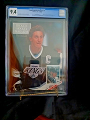 Beckett Hockey Monthly, 1990, #1, CGC grade 9.4, Wayne Gretzky, $69.00