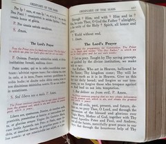 ANTIQUE CATHOLIC LATIN ENGLISH MISSAL; FINE BINDING; TLM BRIGHT GILT; CA.. 1960