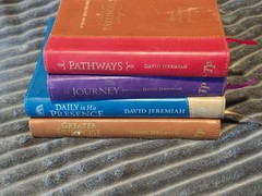 David Jeremiah Leather Turning Point Books Lot of 4-Leatherbound-Jorney/Pathways