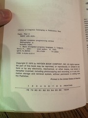 BASIC with Style Paul Nagin Hayden vintage computer programming 1st Edition